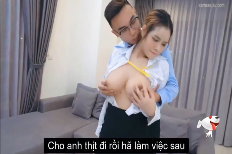 [Sex China Vietsub] em phóng viên xinh đẹp quên mặc áo ngực