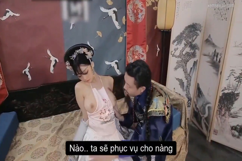 [Sex China Vietsub] quí phi lén lút với thái dám